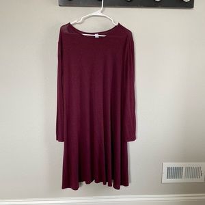 Sweater swing dress